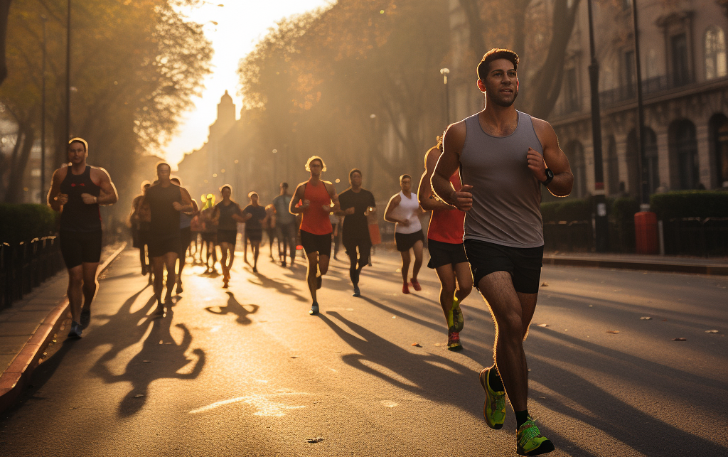 plan entrenamiento 10 km 40 minutos personas corriendo